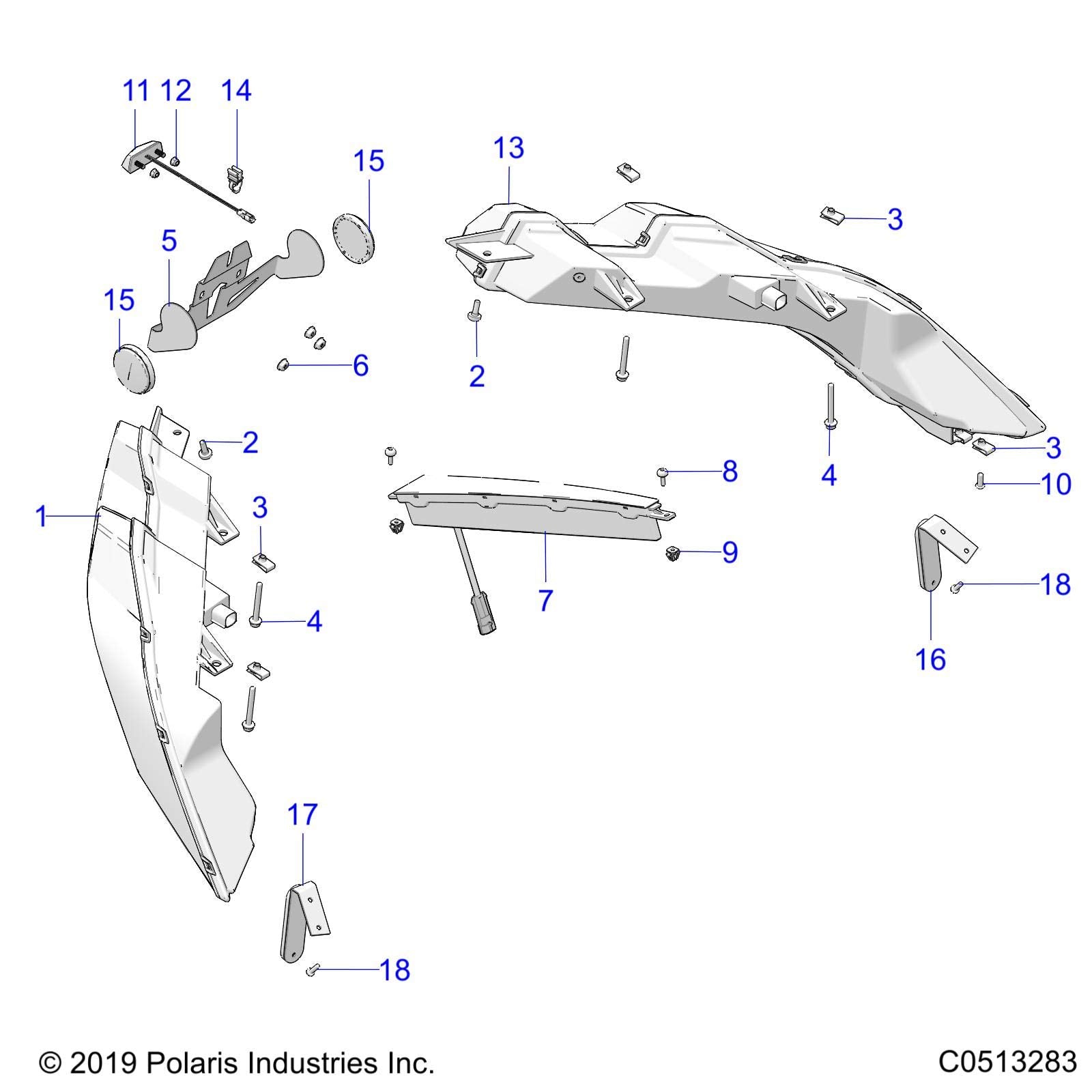 Polaris Slingshot SIGNAL-TAIL,TURN/STOP,RVR-LH [VIN 8146865 TO 8146927 ONLY], Genuine OEM Part 2416250, Qty 1