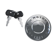 Indian Motorcycle Locking Gas Cap With Keys, Chrome, for Specific Chief, Super Chief, Sport Chief, Chieftain, Roadmaster, Springfield Models and More, for Security, Custom Style - 2884600-156