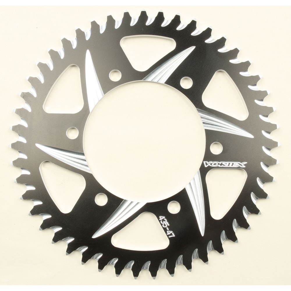 Rear Cat5 Sprocket Aluminum 47t 520 Blk Kaw/Suz/Yam
