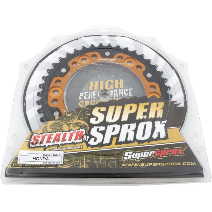 Rear Stealth Sprocket Alu/Stl 42t 525 Gld Hon