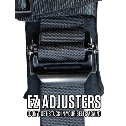 PRP 4.2 Harness with Latch / Link Lap Belt- Red