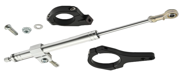 Steering Damper Kit Polished 20 25 Fxlrst
