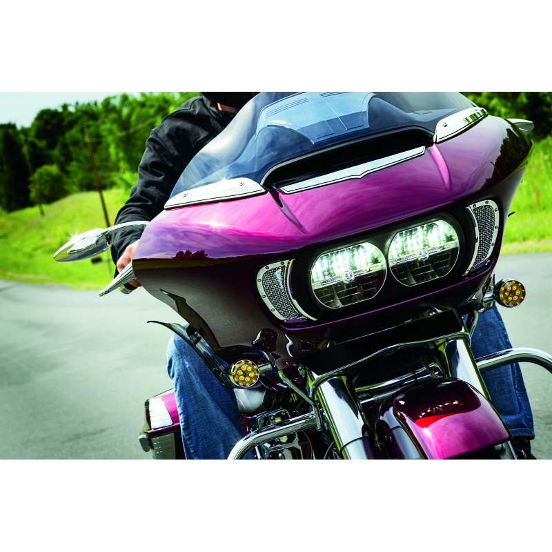 Kuryakyn Windshield Side Trims Chrome