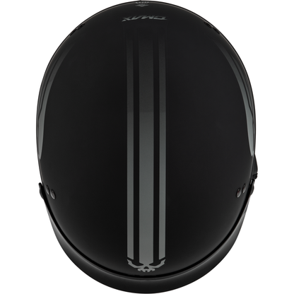 Hh 65 Retribution Helmet W/Peak Matte Black/Silver Xs