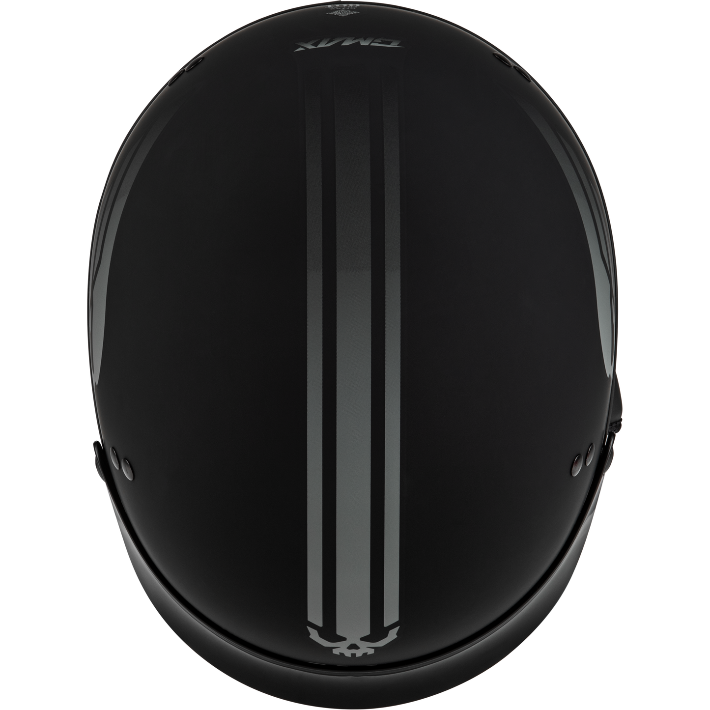 Hh 65 Retribution Helmet W/Peak Matte Black/Silver Md