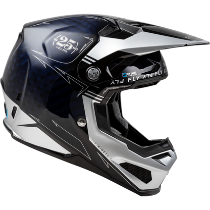 Formula S Carbon Legacy Helmet Blue Carbon/Silver 2x