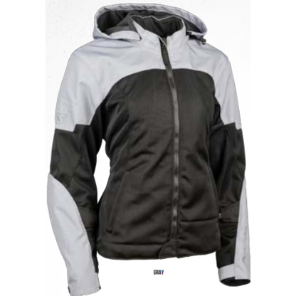 Speed and Strength Starstruck Mesh Jacket Grey/Black Womens - 2XL