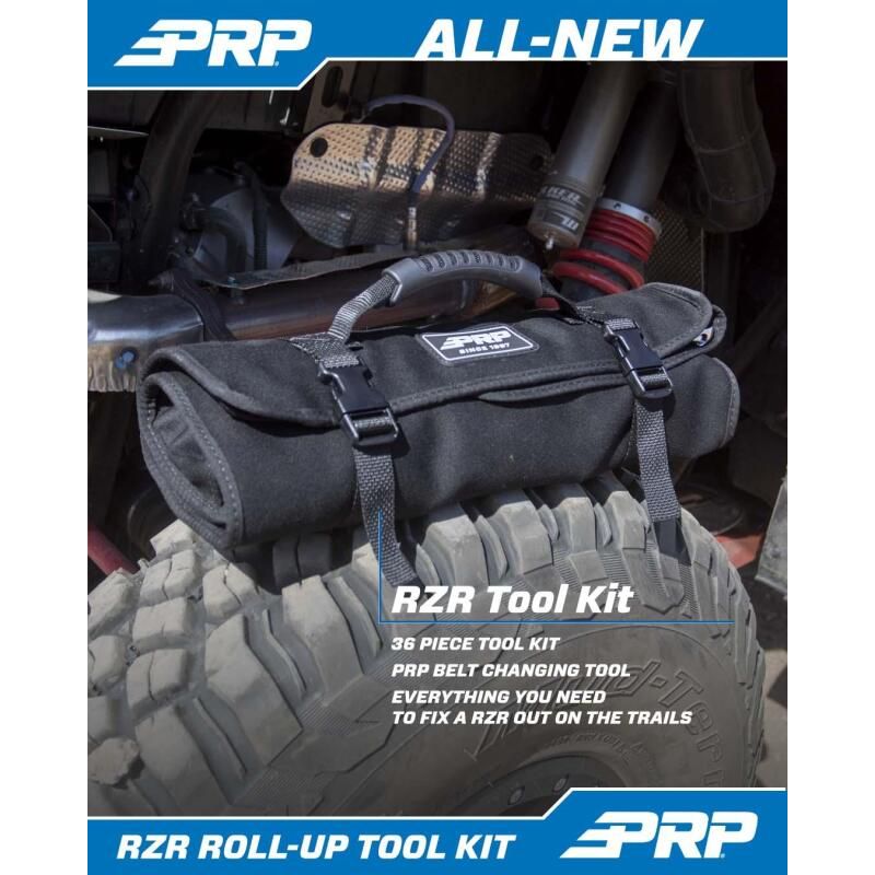 
                      
                        PRP RZR Roll Up Tool Bag with 36pc Tool Kit
                      
                    