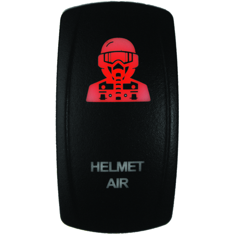 DragonFire Racing Lighted Switch Hel Air On/Off Red