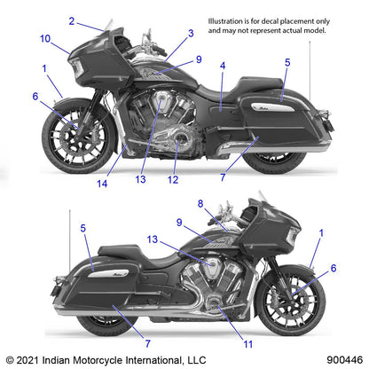 Indian Motorcycle VHB-13MM,5952,75MM,30MM TAIL [MOUNTING TAPE], Genuine OEM Part 5814923, Qty 1