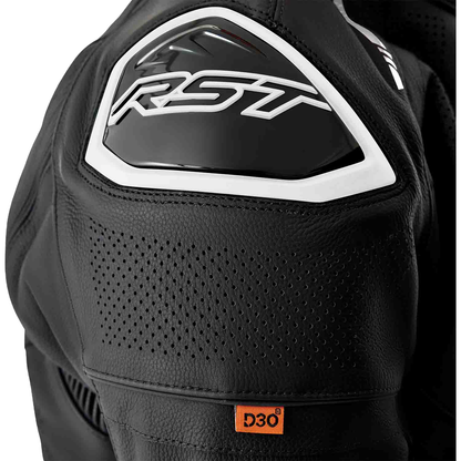 S1 D3o Leather Jacket Blk/Whi 2x
