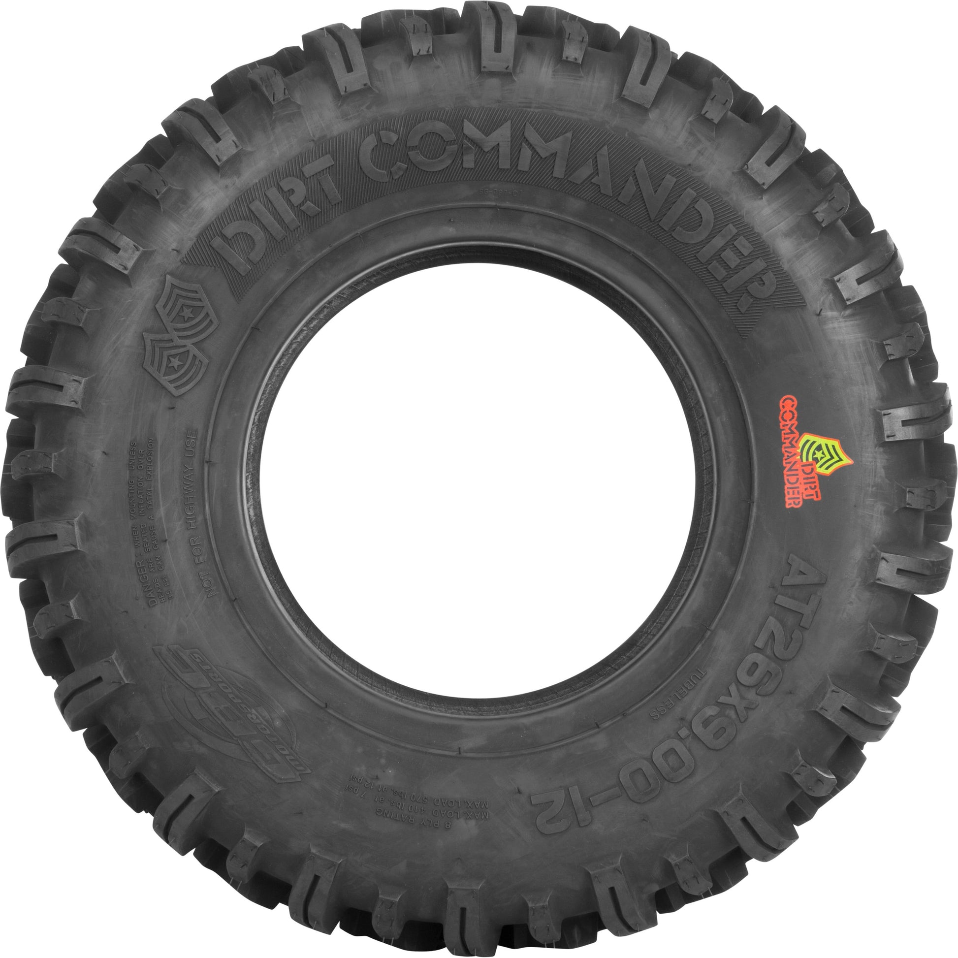 Tire Dirt Commander Front 27x9 12 Bias Lr920lbs