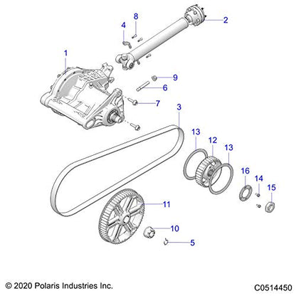 Polaris Slingshot Stud, Genuine OEM Part 7519652, Qty 1