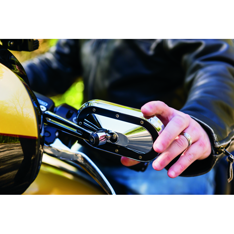 Kuryakyn Heavy Industry Mirrors Chrome/Black