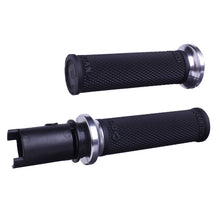 Lock On Ruffian Grips Black/Silver Cvo `23 24