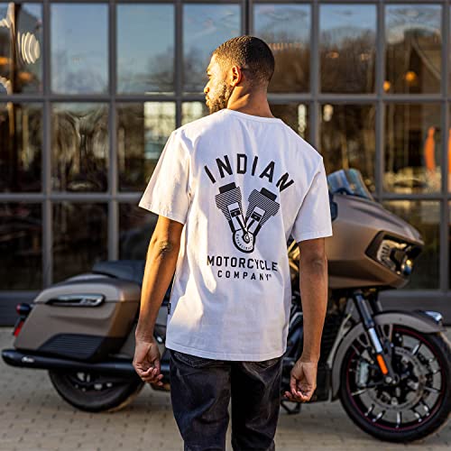 
                      
                        Indian Motorcycle Men's V-Twin Engine T-Shirt, White - 2862760
                      
                    