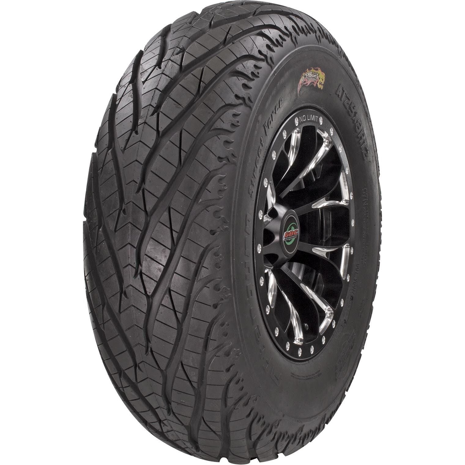 Tire Afterburn Sf Front 25x8r12 Radial Lr500lbs