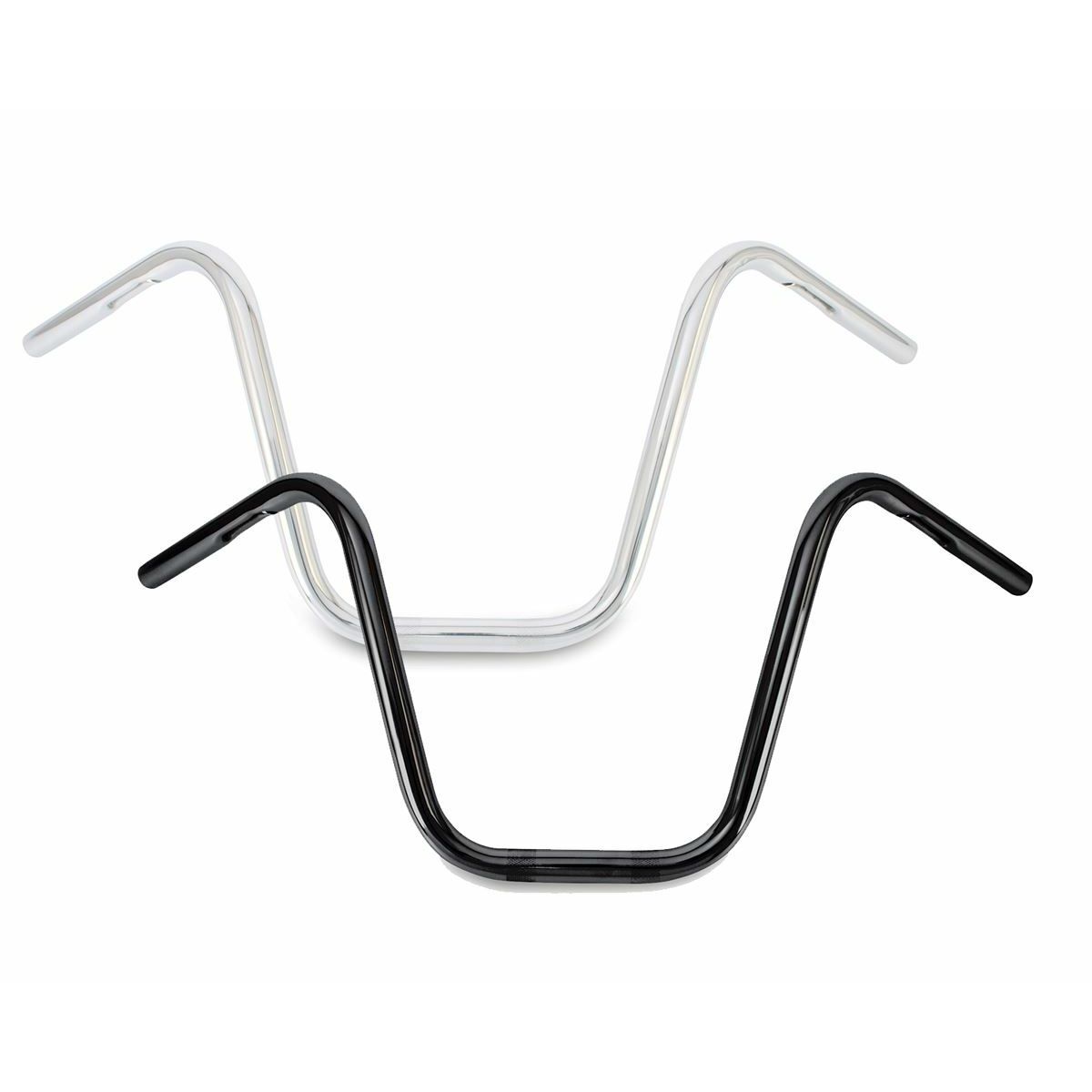 Narrow 12" Apehangers 1" Black