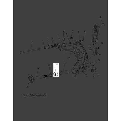 Polaris Slingshot Wheel Bearing, RANGER, Genuine OEM Part 3514773, Qty 1