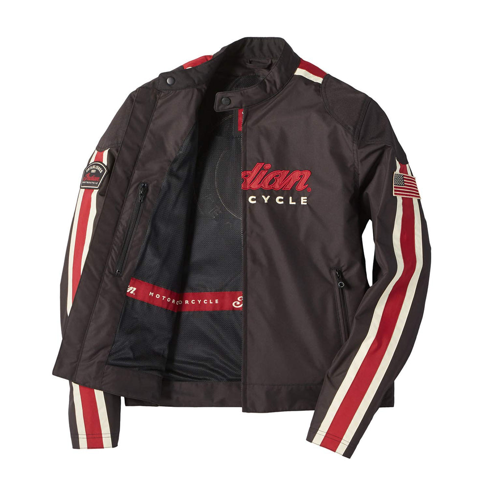 
                      
                        Indian Motorcycle Men's Textile 1901 V2 Jacket, Black - XL
                      
                    