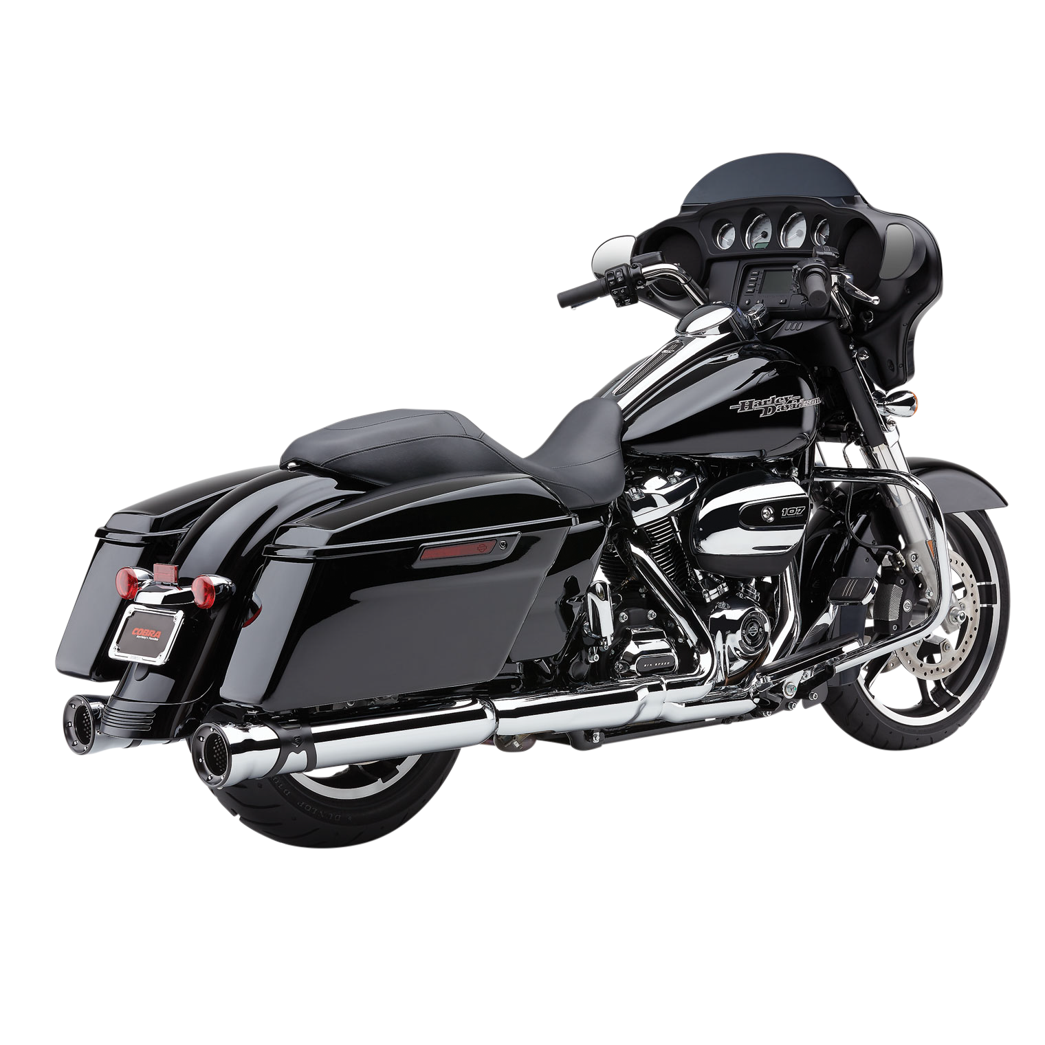 4" Race Pro Slip Ons Chrome Flh/Flt 17 22