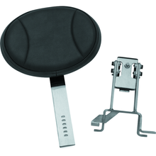 Kuryakyn Plug-N-Go Driver Backrest 14-Up Indian Black Pad, Chrome