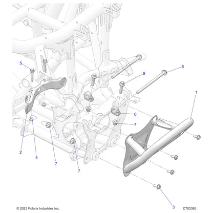 Polaris SCR-HXFL,M12X1.25X230 10.9 SPC