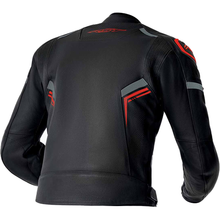 S1 D3o Leather Jacket Blk/Gry/Red 2x