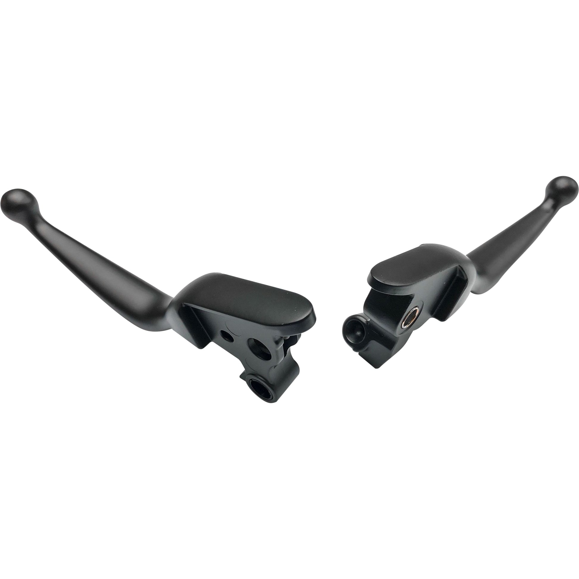 Smooth Lever Set Black Flh/Flt 08 13 W/Cable Clutch