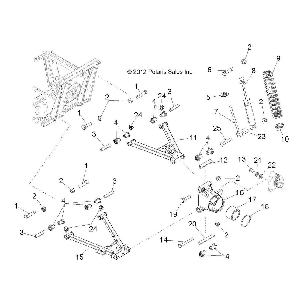 
                      
                        Polaris Ranger Weld-Control Arm, Lower, Matte Black, Genuine OEM Part 1018190-458, Qty 1
                      
                    