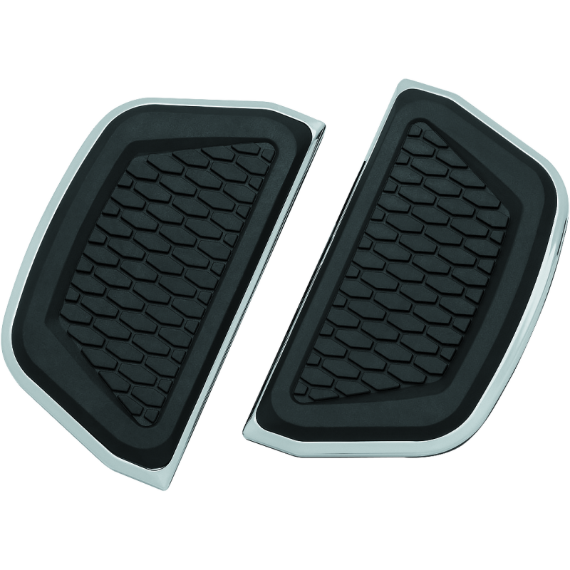 Kuryakyn Hex Passenger Board Inserts Chrome