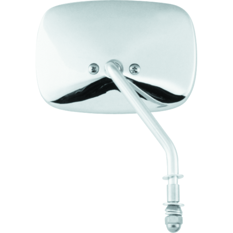 Bikers Choice 65-Up Chrome 1 Piece Left Short Stem Mirror Replaces H-D 91892-82