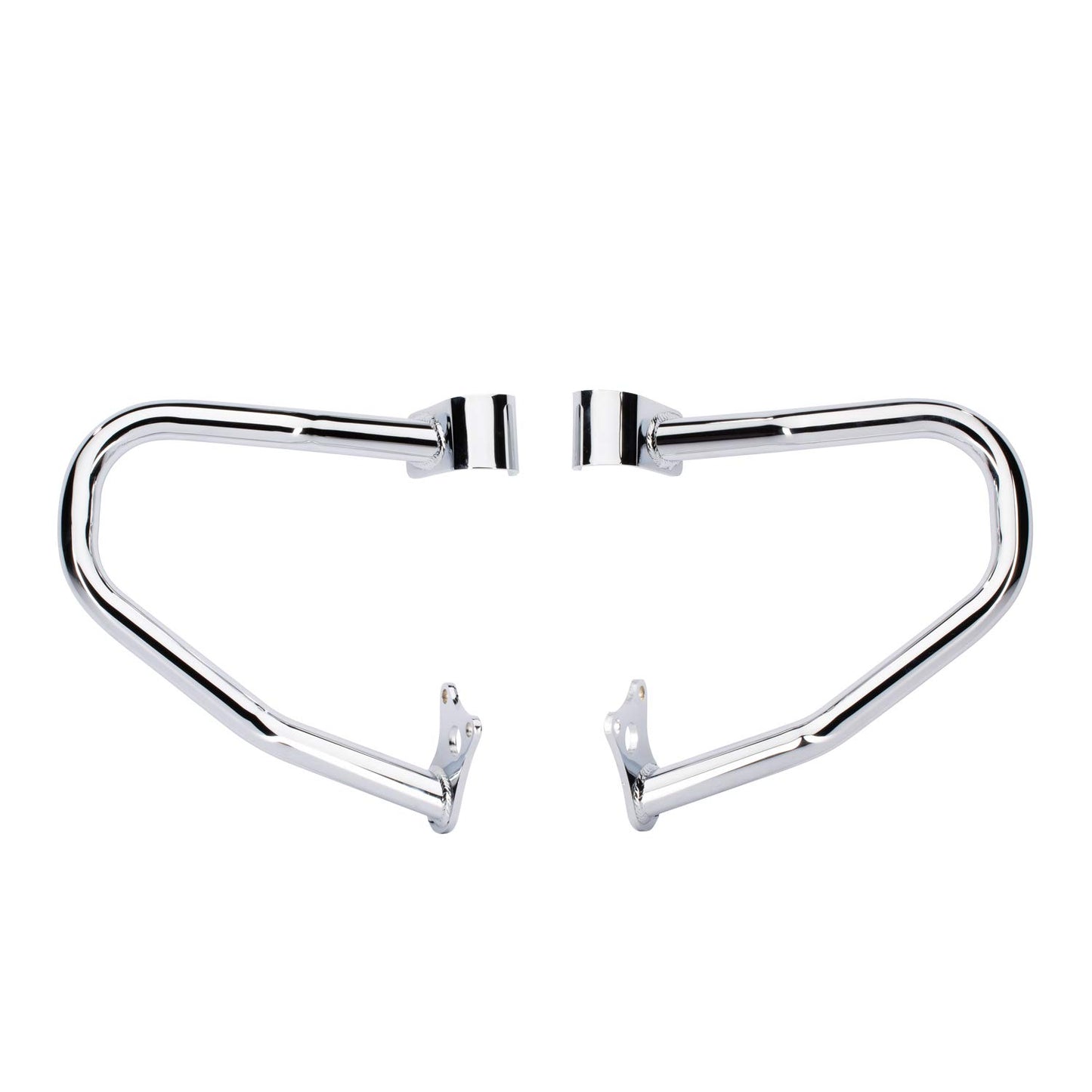 Indian Motorcycle Front Highway Bars for Specific Scout, Scout Rogue, Scout Rogue Sixty, Scout Bobber Models and More, Chrome, Steel, Pair, Engine and Fuel Tank Protection - 2881756-156