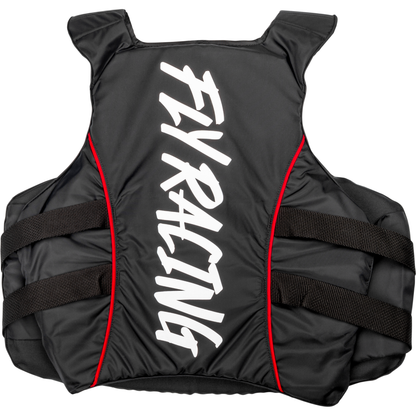 Pullover Flotation Vest Black/White/Red Lg