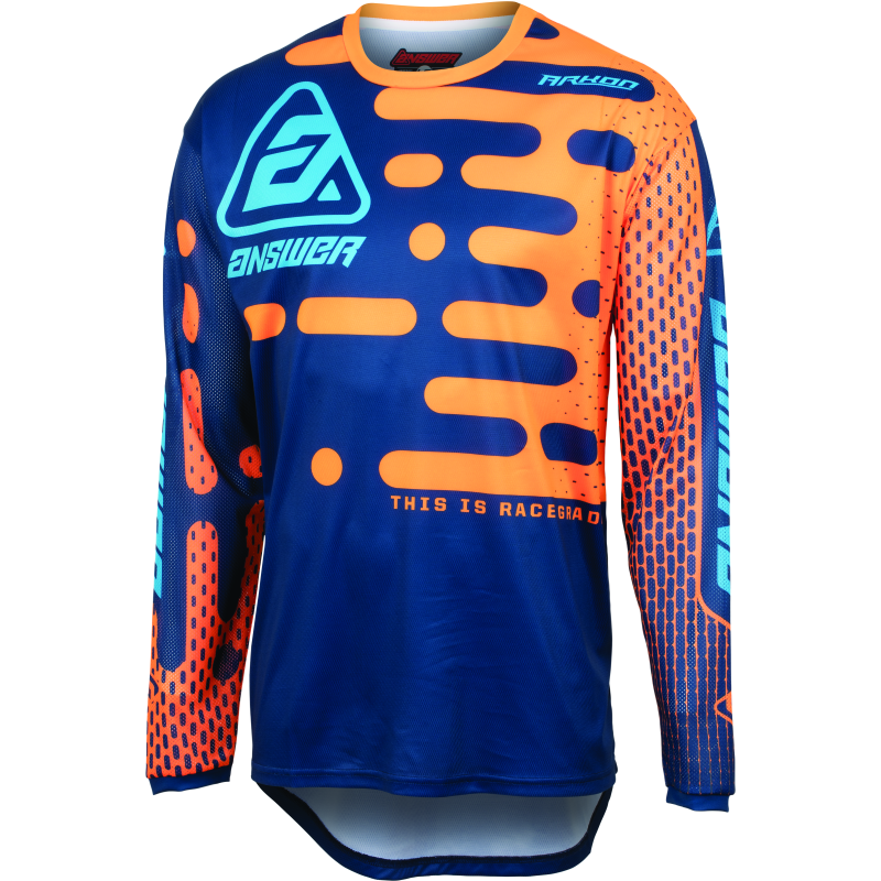Answer 23.5 Arkon Boost Jersey Navy/Orange/Blue Youth - Medium