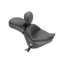 Mustang 06-21 Kawasaki Vulcan 900 Classic, Custom Touring 1PC Seat w/Driver Backrest Studs - Black