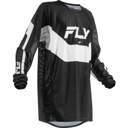 Yth Kinetic Mesh Jersey Black/White Yxl