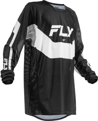 Yth Kinetic Mesh Jersey Black/White Ym