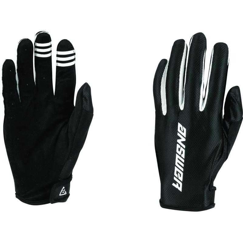 Answer Ascent Glove Black/White Youth - Small