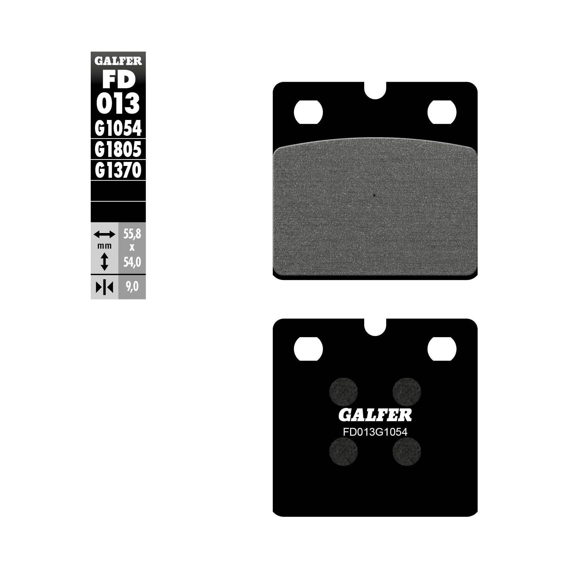 Brake Pads Semi Metallic Fd013g1054