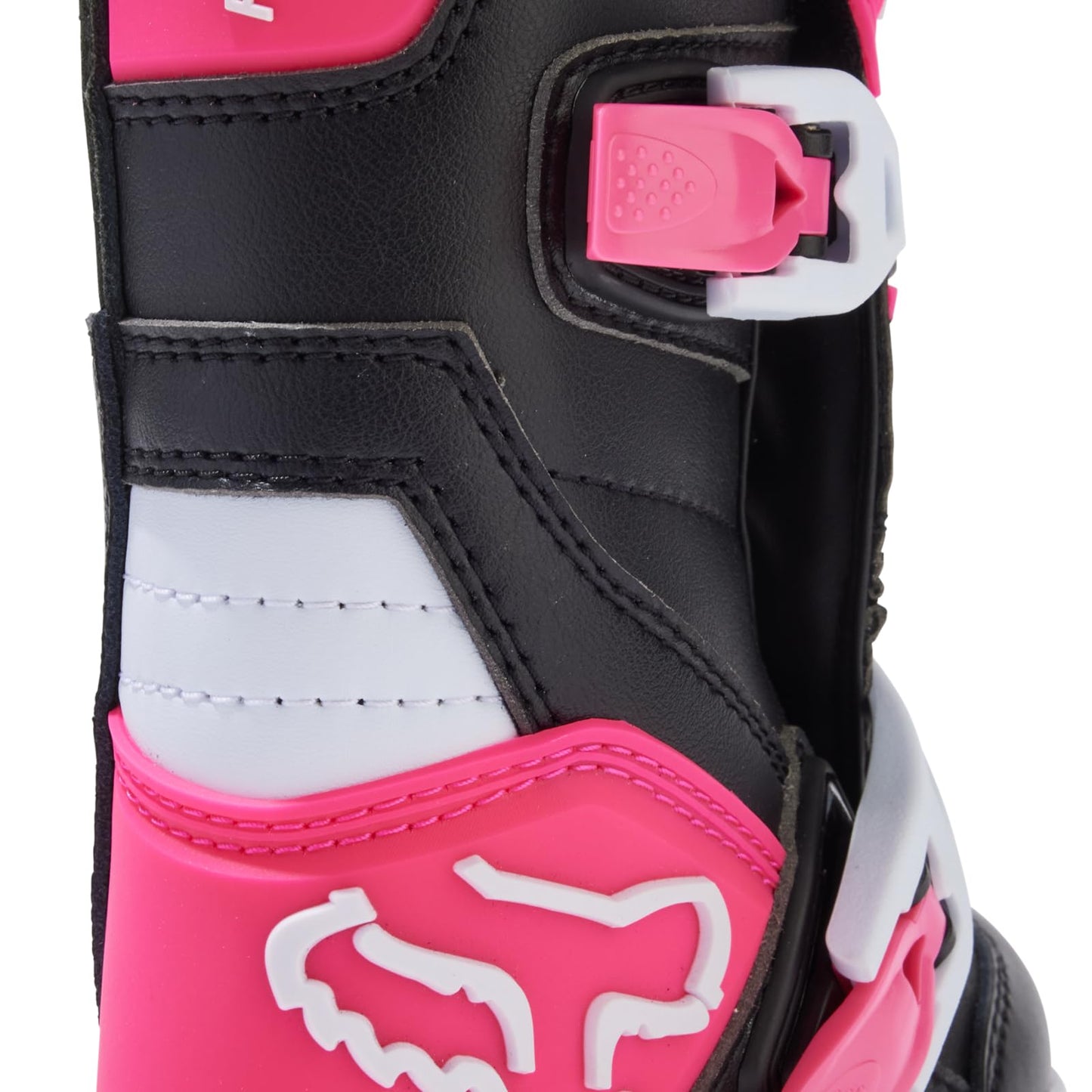 FOX RACING KIDS COMP MOTOCROSS BOOTS, BLACK/PINK, 12