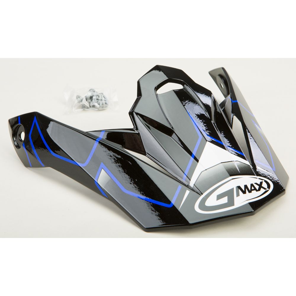 Visor W/Screws Step Mx 86 Black/Blue