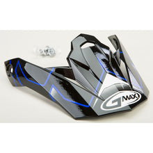 Visor W/Screws Step Mx 86 Black/Blue