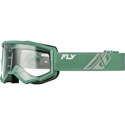 Youth Focus Goggle Olive/Grey W/ Clear Lens