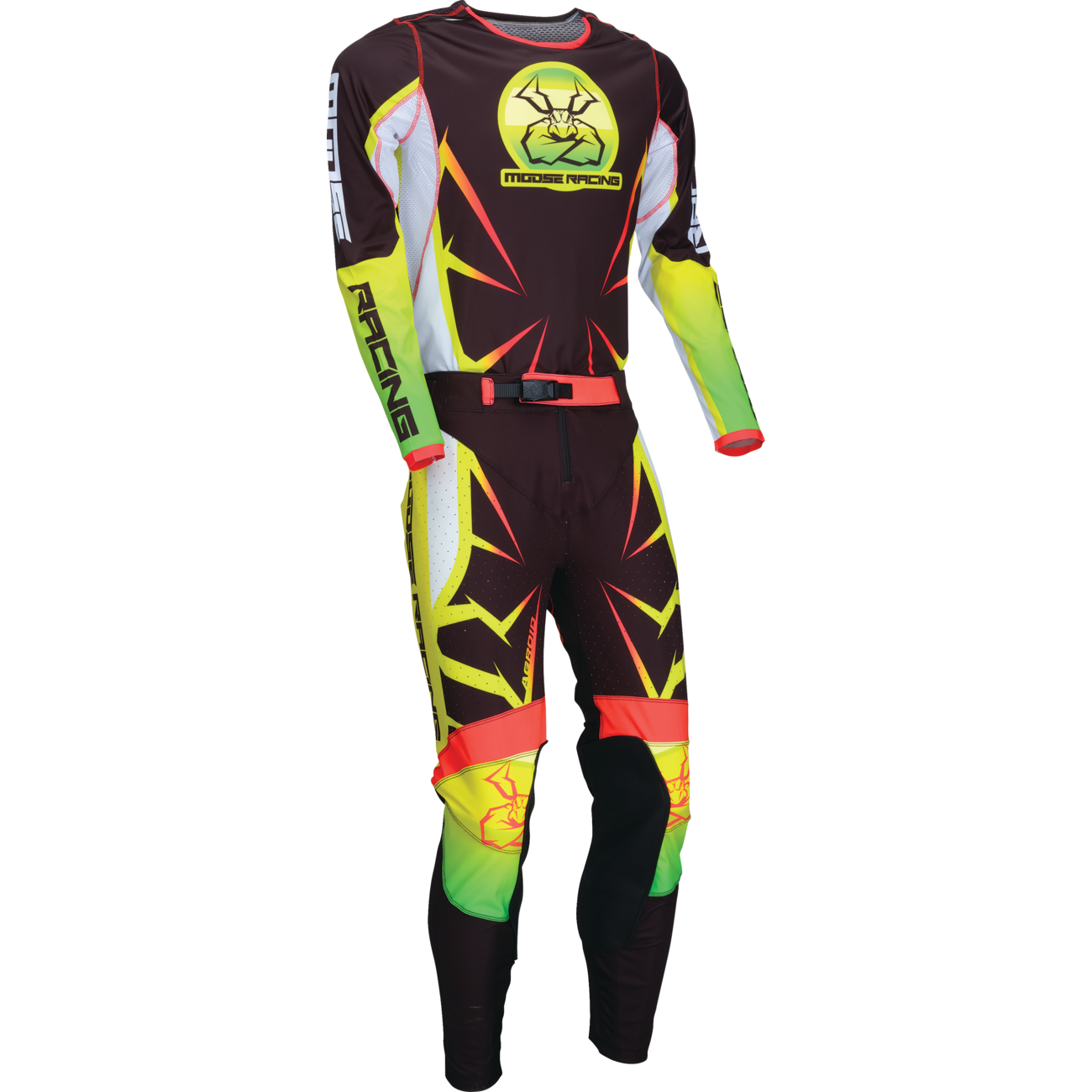 MOOSE OFFROAD Agroid Jersey - Black/Yellow/White - 3XL 2910-7922