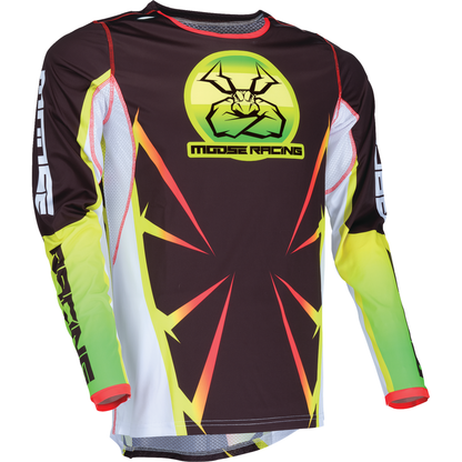 MOOSE OFFROAD Agroid Jersey - Black/Yellow/White - XL 2910-7920