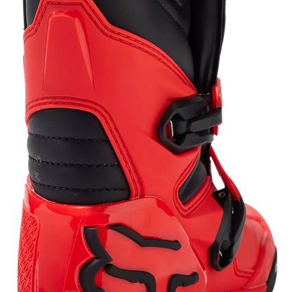 FOX RACING YTH COMP BOOT - FLO RED