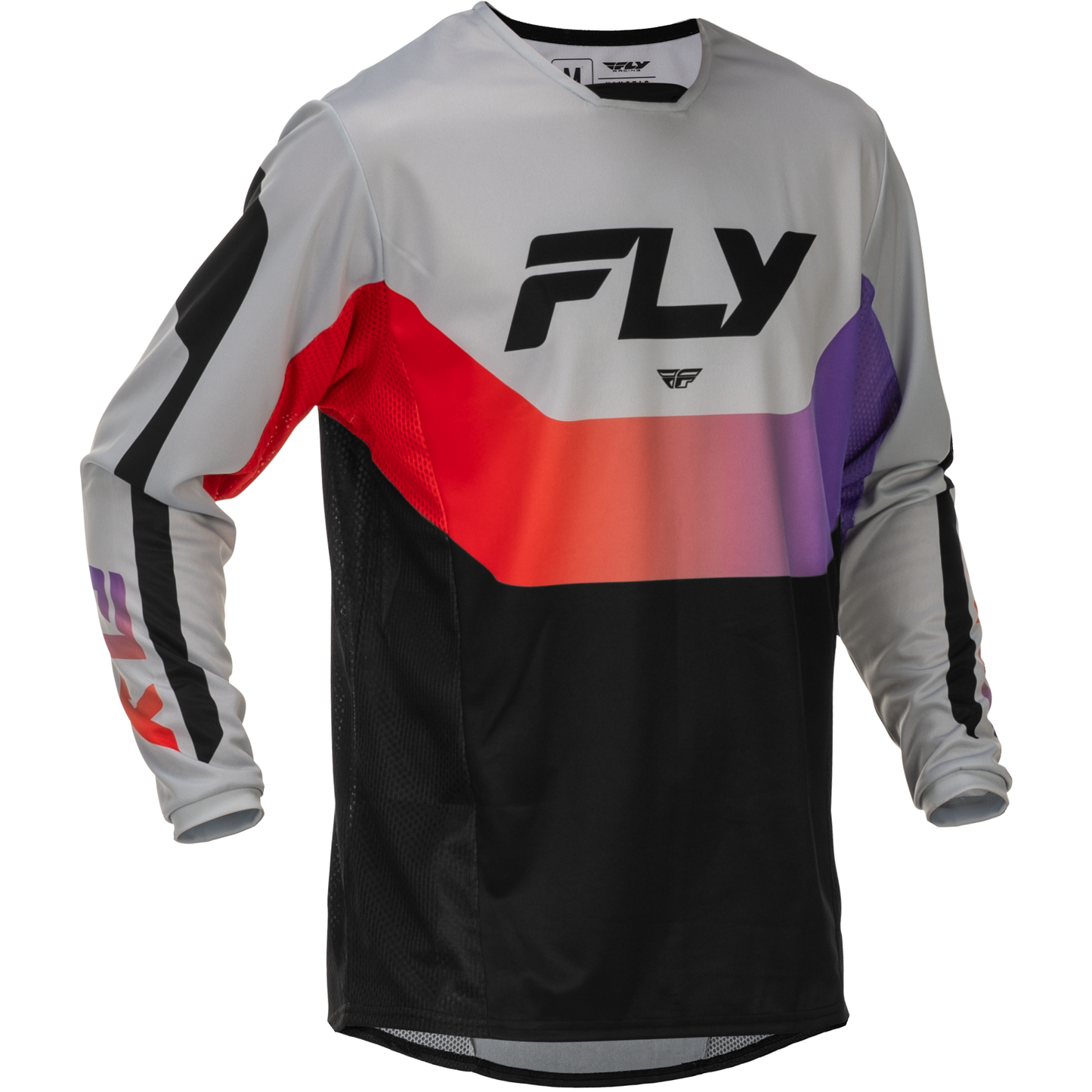 Kinetic Jersey Grey/Red/Purple/Black Lg