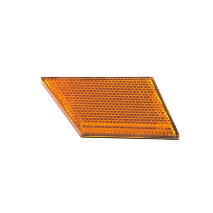 Polaris GEM Rhombus Reflector, Left, Amber, Genuine OEM Part 5451345, Qty 1