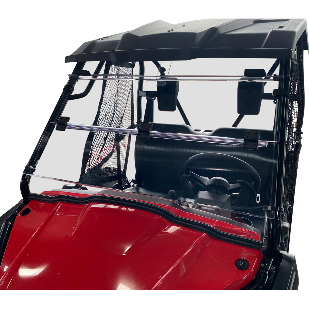 MOOSE OFFROAD Full Folding Windshield - Deluxe - Pioneer V000264-12200M